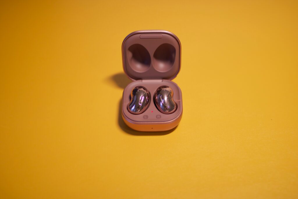 Lost Samsung Galaxy Buds on a table