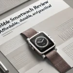 A modern and sleek featured image for a blog article about Pebble smartwatches